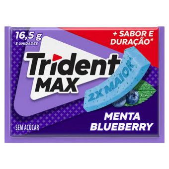 CHICLE TRIDENT 16.5G BLUEBERRY