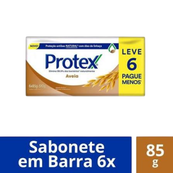 SABONETE PROTEX 85G 6UN AVEIA
