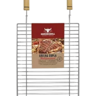 GRELHA GAUCHO GRILAZER 36X50CM DUPLA