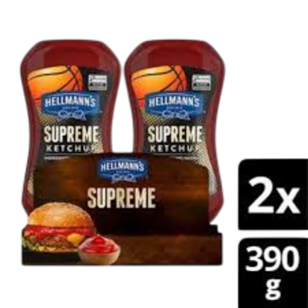 CATCHUP HELLMANNS 2UN 390G SUPREME