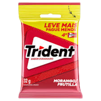 CHICLE TRIDENT 32G MORANGO