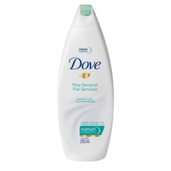 SABONETE LIQ DOVE 250ML PELE SENSIVEL