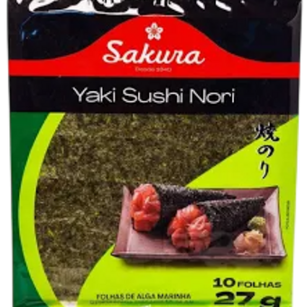 ALGA MARINHA SAKURA YAKI SUSHI NORI 10F 27G