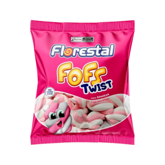 BALA FLORESTAL MARSHMALLOW 220G ROSA/BCO
