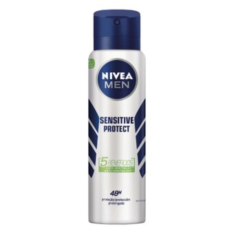Desodorante Masculino Antitranspirante Nivea Men Sensitiv Protect Embalagem Aerosol 150Ml