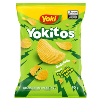 BATATA FRITA YOKITOS OND 90G CEBOLA/SALSA
