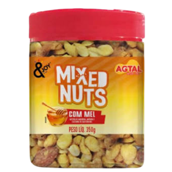 MIX NUTS AGTAL PT 350G C/MEL