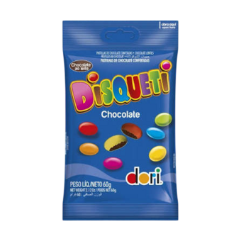 CHOC DORI DISQUETI 60G. AO LEITE