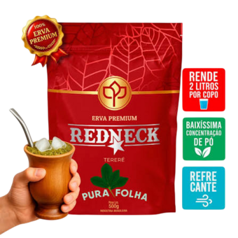 ERVA MATE TERERE REDNECK 500G PURA FOLHA