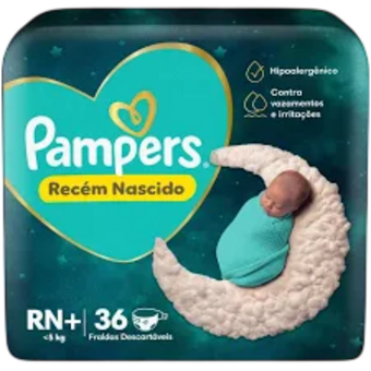 FRALDA PAMPERS PREM CARE 36UN RN