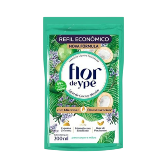 SABONETE LIQ FLOR YPE REF 200ML AG COCO/ALECRIM