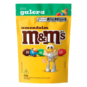 CHOC M&M 132G AMENDOIM AO LEITE