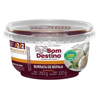 QUEIJO BURRATA B DESTINO S/LACT PT 120G