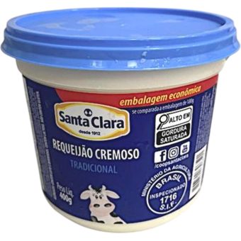 REQUEIJAO CREM STA CLARA PT 400G TRAD