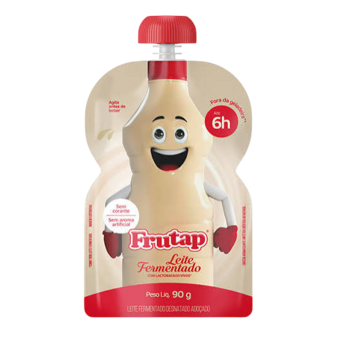 LEITE FERM FRUTAP POUCH 90G BAUN
