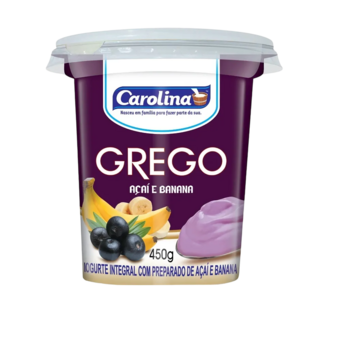 IOG CAROLINA GREGO 450G ACAI/BANANA