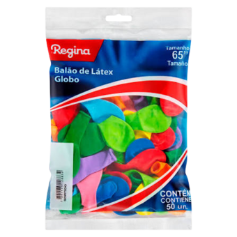 BALAO REGINA LISO N.6.5 50UN SORTIDO
