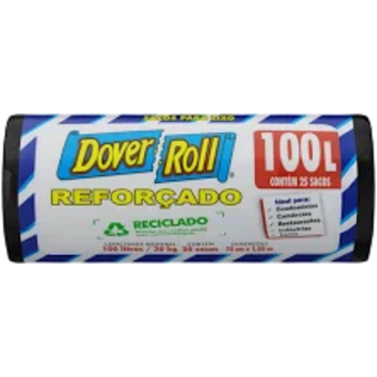SACO LIXO DOVER ROLL REF 25UN 100L PTO