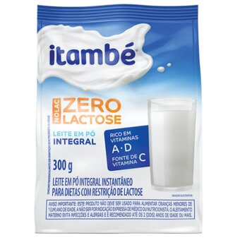 Leite Em Pó Itambé Instantâneo Sem Lactose Sachê 300G