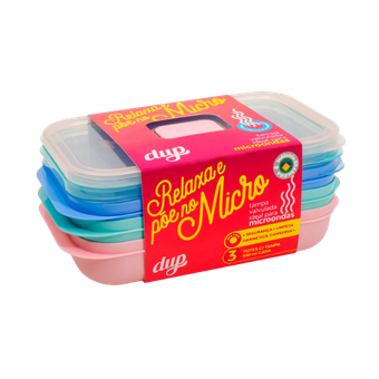CONJUNTO POTE HERM MICRO DUP 3UN 500ML COLOR
