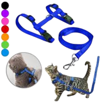 GUIA PETMANIA C/PEITORAL P/GATOS