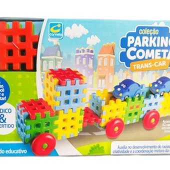BRINQUEDO COMETA BLOCOS MONTAR 40PÇS TRANS-CAR