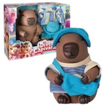 BRINQ DIVERTOYS CAPIVARA MENINO