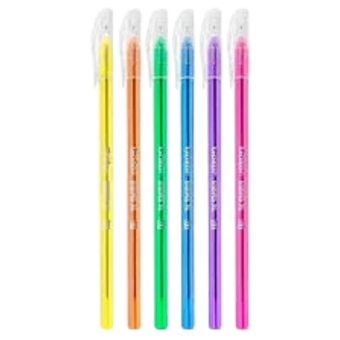CANETA ESFER GOLLER RET 0.7MM 6UN STRIPES
