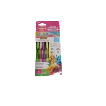 CANETA ESFER GOLLER RET 0.7MM 4UN NEON