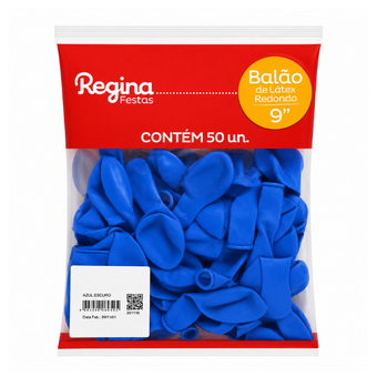 BALÃO REGINA RED N.09 AZUL 50UND