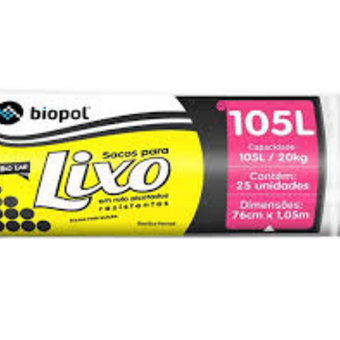 SACO LIXO BIO LAR 105L PTO