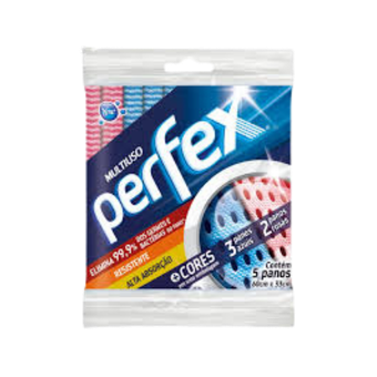 PANO MULTIUSO PERFEX AZUL/ROSA 5UN