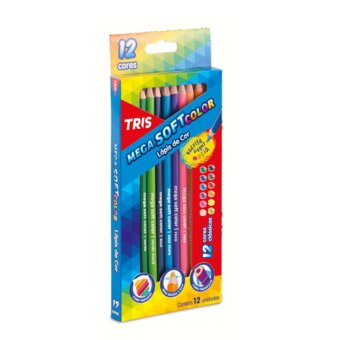 Lápis De Cor Tris Mega Soft 12Un
