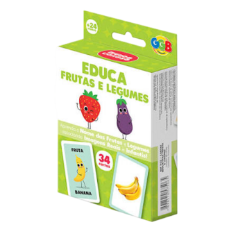 BRINQ GGB CARTAS EDUCA FRUTAS/LEGUMES