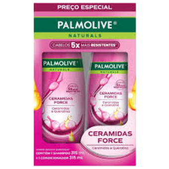 KIT SH+COND PALM NAT 315ML CERAMIDAS FORCE