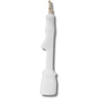 Vela Regina N1 Grande Com Glíter Branca Embalagem 1 Un