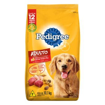 Ração Para Cães Adultos Pedigree Raças Médias E Grandes Carne Frango E Cereais 10,1Kg