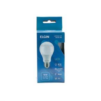Lâmpada Elgin Bulbo Led Bivolt A60 9W 220V 6500K 1Un