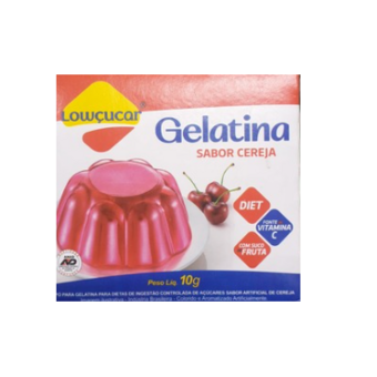 Gelatina Lowçucar Plus Stevia Zero Cereja 10G