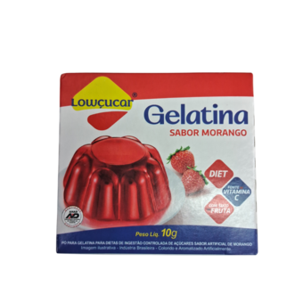 Gelatina Lowçucar Zero Morango 10G