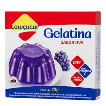 Gelatina Lowçucar   Uva 10G