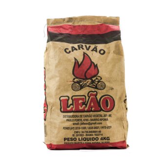 Carvão Vegetal Leão 4Kg