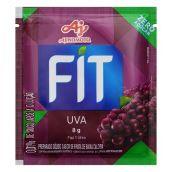 Refresco Em Pó Fit Uva 8G