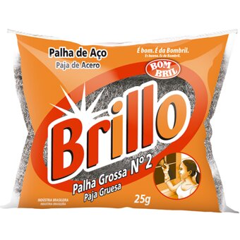 Palha De Aço Brillo Nº2 25G