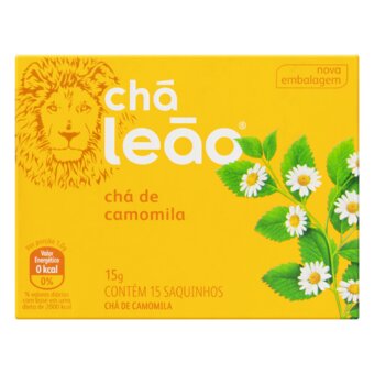 Chá Leão Camomila Sachê 15Un