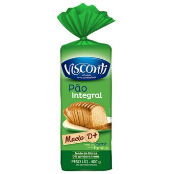 Pão De Forma Visconti Integral 400G