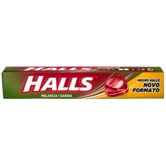 Bala Halls Melancia Embalagem 28G