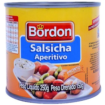 Salsicha Enlatada Bordon Aperitivo 150G