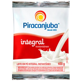 Leite Em Pó Piracanjuba Instantâneo Integral 400G