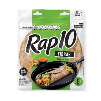 Pão Tortilha Rap10 Fibras 35% Integral 297g